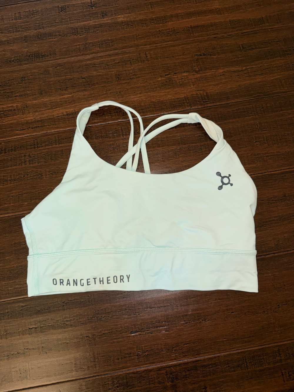 Orangetheory Lululemon Mint Green Strappy Sports Bra